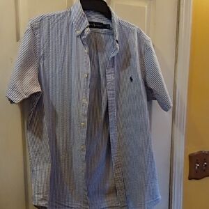 Polo by Ralph Lauren Blue Striped Men's Shirt